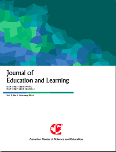 Journal of Education and Learning