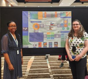 Presenting a poster at STLHE conference with colleague, Kristen Ferguson at 2023 STLHE Conference. 